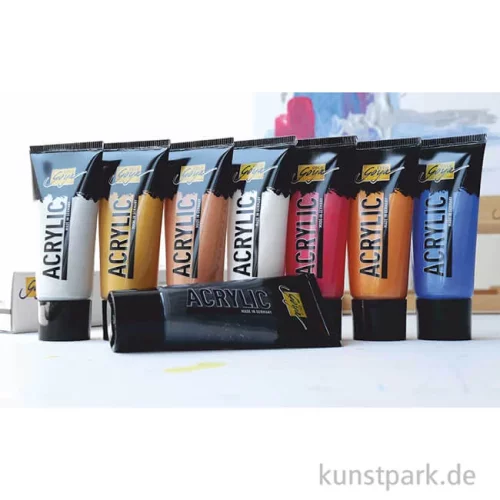 Artikelbild 2 des Artikels “Solo Goya Acrylfarben Set - Glitzer + Metallic Effekt, 8 x 20 ml “