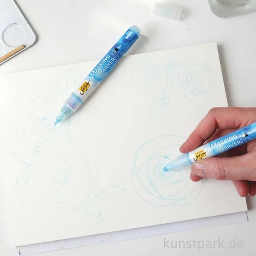 Artikelbild 2 des Artikels “Solo Goya Masking Marker, Maskierstift mit Rubbelkrepp “
