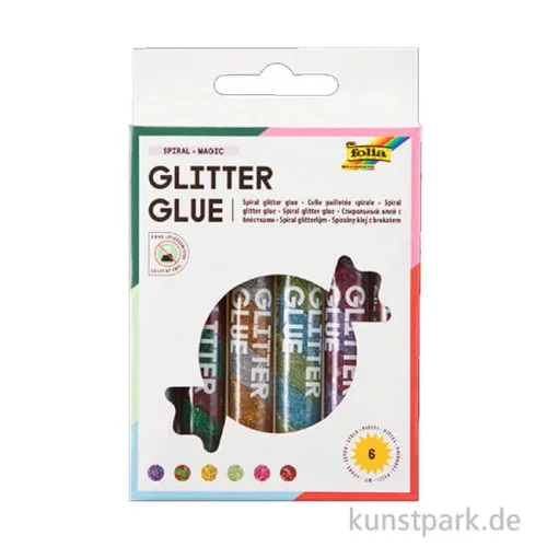 Artikelbild 2 des Artikels “Spiral Glitter-Glue, 6 x 10,5 ml, farbig sortiert “
