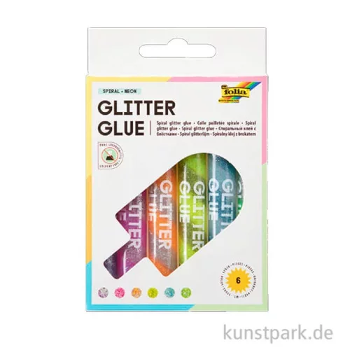 Artikelbild 2 des Artikels “Spiral Glitter-Glue Neon, 6 x 10,5 ml, farbig sortiert “
