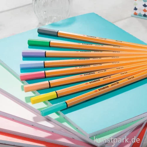 Artikelbild 2 des Artikels “STABILO Point 88 Fineliner 8er Etui - Pastel Colors “