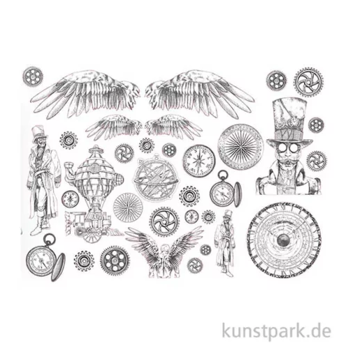 Artikelbild 2 des Artikels “Stamperia Clear Die Cuts - Sir Vagabond, 34 Stanzteile aus Kunststoff “