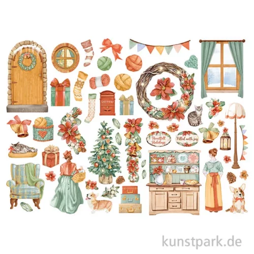 Artikelbild 2 des Artikels “Stamperia Die Cuts - All Around Christmas, 55 Stanzteile “