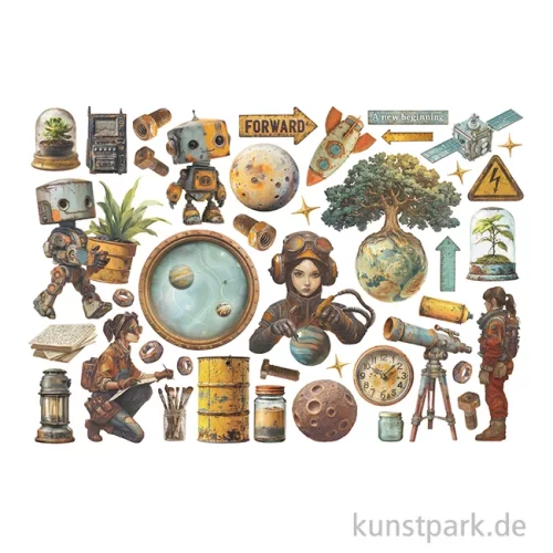 Artikelbild 2 des Artikels “Stamperia Ephemera Aufkleber - A New Beginning “