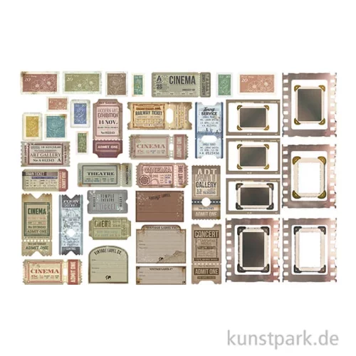 Artikelbild 2 des Artikels “Stamperia Ephemera Aufkleber - Create Happiness Tickets “