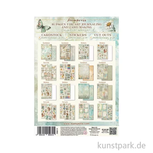Artikelbild 2 des Artikels “Stamperia Junk Journal Set, 16 Blatt, A4 - Daisy Art “
