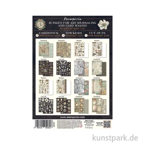 Artikelbild 2 des Artikels “Stamperia Junk Journal Set, 16 Blatt, A4 - Gardens of Time “