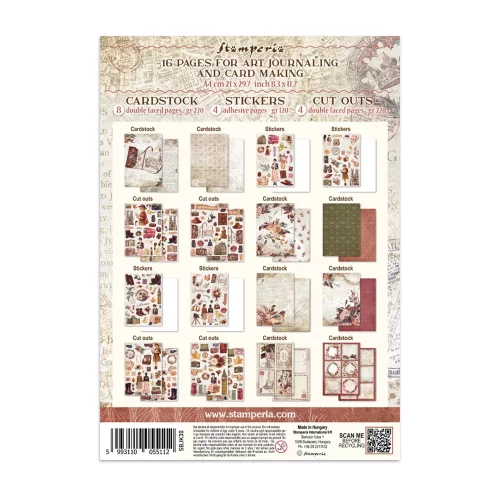 Artikelbild 2 des Artikels “Stamperia Junk Journal Set, 16 Blatt, A4 - Our Way “
