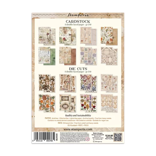 Artikelbild 2 des Artikels “Stamperia Junk Journal Set, 16 Blatt, A5 - Flowers and Poems “