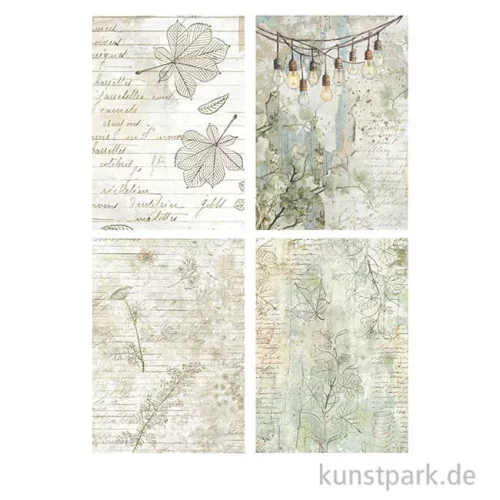 Artikelbild 2 des Artikels “Stamperia Reispapier Selection - Herbarium Silvae Backgrounds, A6 “
