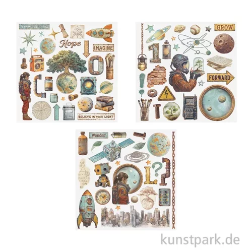 Artikelbild 2 des Artikels “Stamperia Rub On Transferfolien - A New Beginning, 6 Blatt “