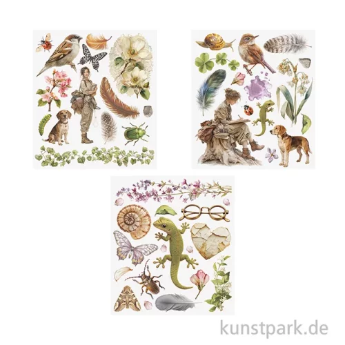 Artikelbild 2 des Artikels “Stamperia Rub On Transferfolien - All Around, 6 Blatt, XL “