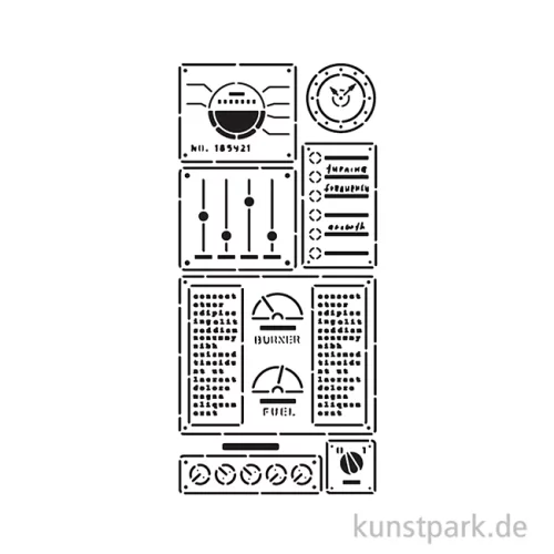 Artikelbild 2 des Artikels “Stamperia Schablone - A New Beginning Control Panel, 12 x 25 cm “