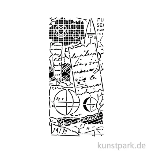 Artikelbild 2 des Artikels “Stamperia Schablone - A New Beginning Notes, 12 x 25 cm “