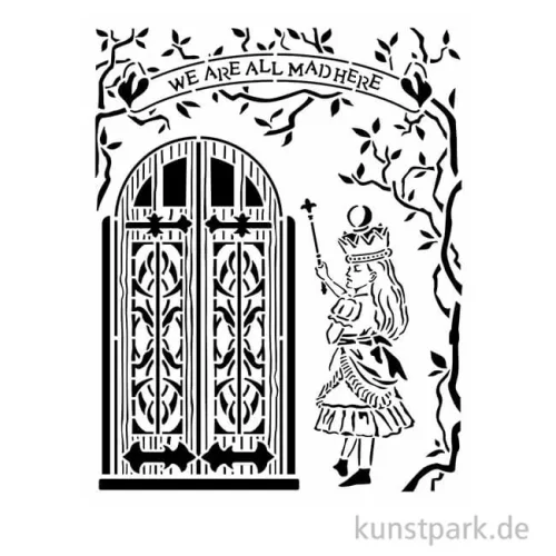 Artikelbild 2 des Artikels “Stamperia Schablone - Alice Door, 20 x 25 cm “
