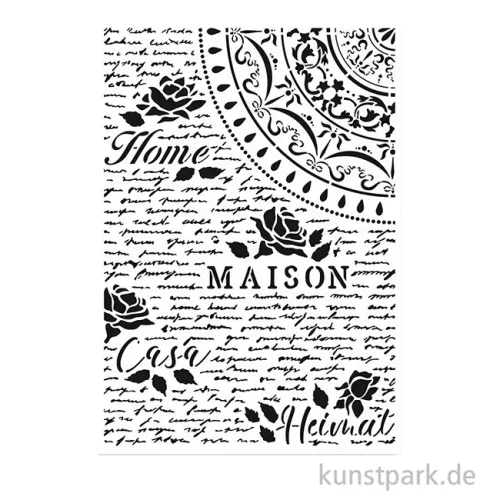 Artikelbild 2 des Artikels “Stamperia Schablone - Casa Granada Home Maison, DIN A4 “