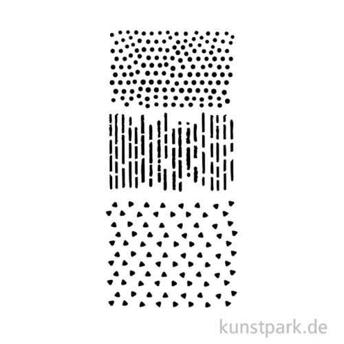 Artikelbild 2 des Artikels “Stamperia Schablone - Create Happiness Dewdrops Patterns, 12 x 25 cm “