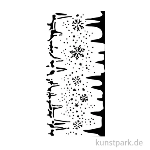 Artikelbild 2 des Artikels “Stamperia Schablone - Create Happiness Dewdrops Snowflakes, 12 x 25 cm “