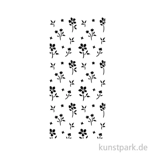 Artikelbild 2 des Artikels “Stamperia Schablone - Family Small Flower Pattern, 12 x 25 cm “