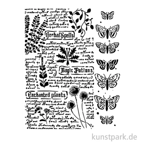 Artikelbild 2 des Artikels “Stamperia Schablone - Fortune Botanic, 20 x 25 cm “