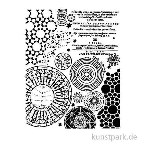 Artikelbild 2 des Artikels “Stamperia Schablone - Fortune Macrocosm Patterns, 20 x 25 cm “