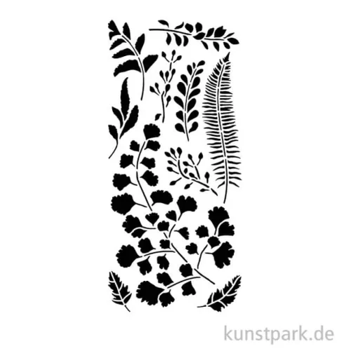 Artikelbild 2 des Artikels “Stamperia Schablone - Herbarium Silvae Leaves, 12 x 25 cm “