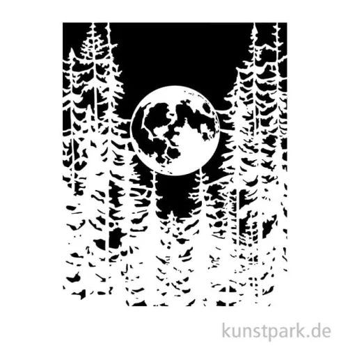 Artikelbild 2 des Artikels “Stamperia Schablone - Herbarium Silvae Moon Forest, 20 x 25 cm “