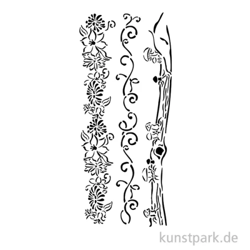 Artikelbild 2 des Artikels “Stamperia Schablone - Hidden Grove Borders, 12 x 25 cm “