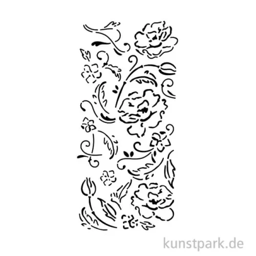 Artikelbild 2 des Artikels “Stamperia Schablone - Old Lace Flowers, 12 x 25 cm “