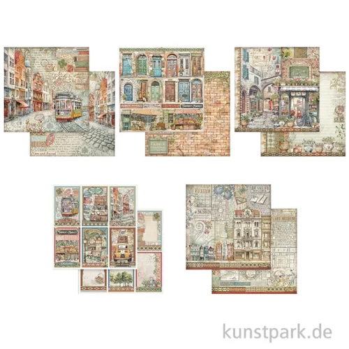 Artikelbild 2 des Artikels “Stamperia Scrapbooking Pad - Art of Travelling, 30,5 x 30,5 cm “