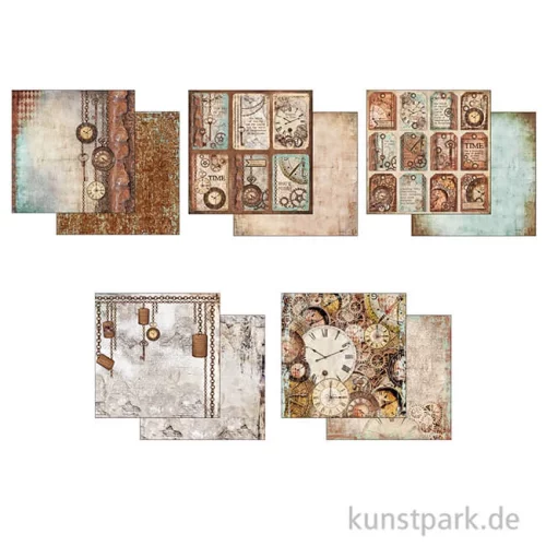 Artikelbild 2 des Artikels “Stamperia Scrapbooking Pad - Clockwise, 30,5 x 30,5 cm, 10 Blatt “