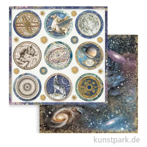Artikelbild 2 des Artikels “Stamperia Scrapbooking Pad - Cosmos Infinity 20,3 x 20,3 cm “