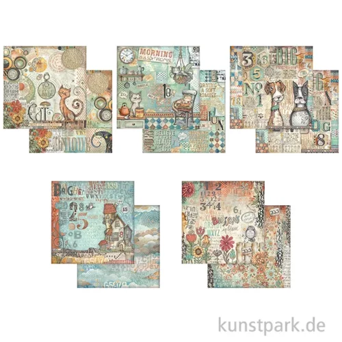 Artikelbild 2 des Artikels “Stamperia Scrapbooking Pad - Furry Friends, 20,3 x 20,3 cm “