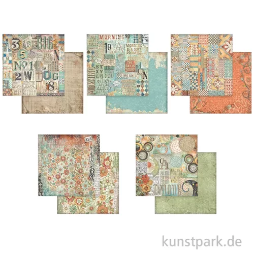 Artikelbild 2 des Artikels “Stamperia Scrapbooking Pad - Furry Friends Backgrounds, 30,5 x 30,5 cm “