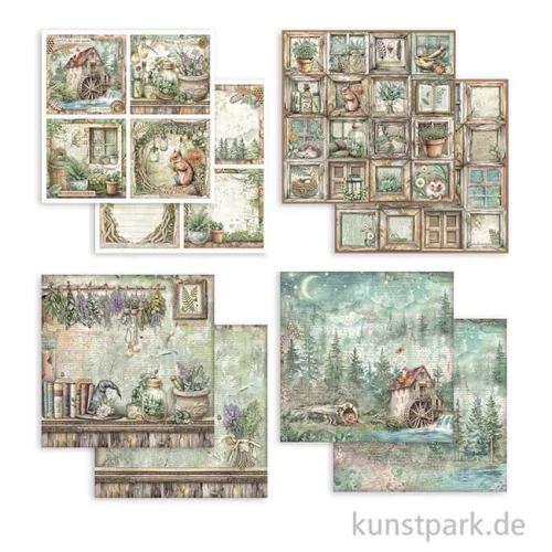 Artikelbild 2 des Artikels “Stamperia Scrapbooking Pad - Herbarium Silvae, 30,5 x 30,5 cm “