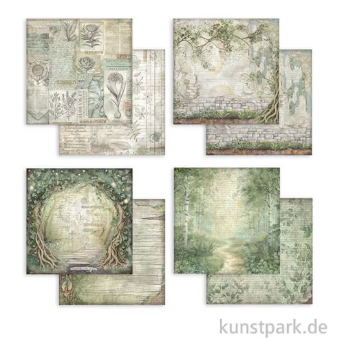 Artikelbild 2 des Artikels “Stamperia Scrapbooking Pad - Herbarium Silvae Backgrounds, 20,3 cm “