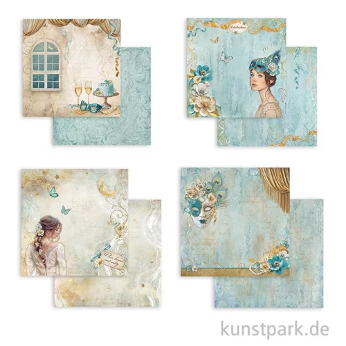 Artikelbild 2 des Artikels “Stamperia Scrapbooking Pad - Masquerade, 30,5 x 30,5 cm “
