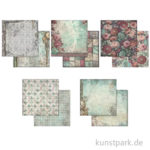 Artikelbild 2 des Artikels “Stamperia Scrapbooking Pad - Master of Magic Backgrounds, 30,5 cm “