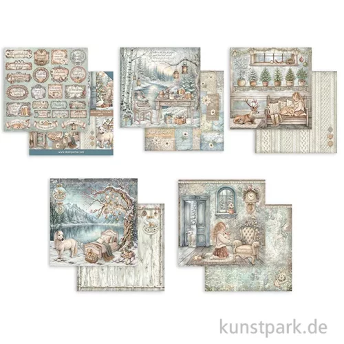 Artikelbild 2 des Artikels “Stamperia Scrapbooking Pad - White Christmas, 20,3 x 20,3 cm “