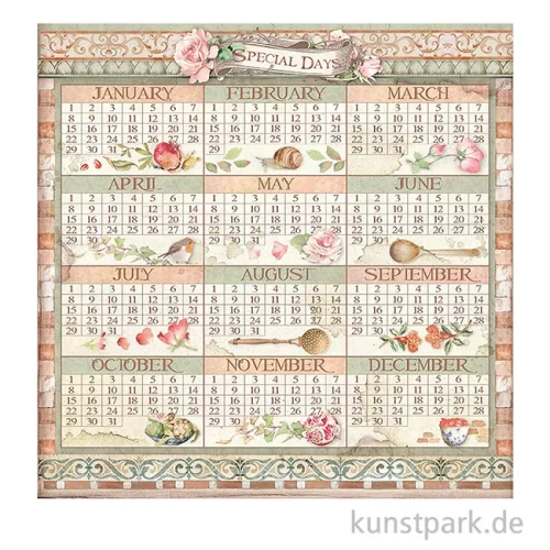 Artikelbild 2 des Artikels “Stamperia Scrappapier - Casa Granada Calendar 30,5 x 30,5 cm “