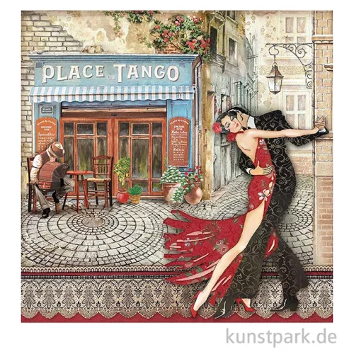 Artikelbild 2 des Artikels “Stamperia Scrappapier - Desire Place du Tango 30,5 x 30,5 cm “