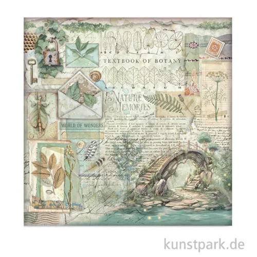 Artikelbild 2 des Artikels “Stamperia Scrappapier - Herbarium Silvae Bridge, 30,5 x 30,5 cm “