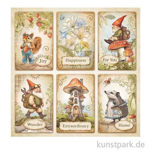Artikelbild 2 des Artikels “Stamperia Scrappapier - Hidden Grove 6 Cards, 30,5 x 30,5 cm “
