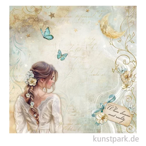 Artikelbild 2 des Artikels “Stamperia Scrappapier - Masquerade Lady Butterfly, 30,5 x 30,5 cm “