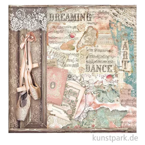Artikelbild 2 des Artikels “Stamperia Scrappapier - Passion Ballet Shoes, 30,5x30,5 cm “