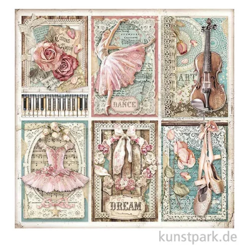 Artikelbild 2 des Artikels “Stamperia Scrappapier - Passion Cards, 30,5x30,5 cm “