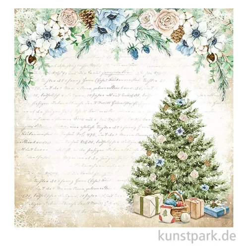 Artikelbild 2 des Artikels “Stamperia Scrappapier - Romantic Cozy Winter Christmas Tree 30,5 cm “