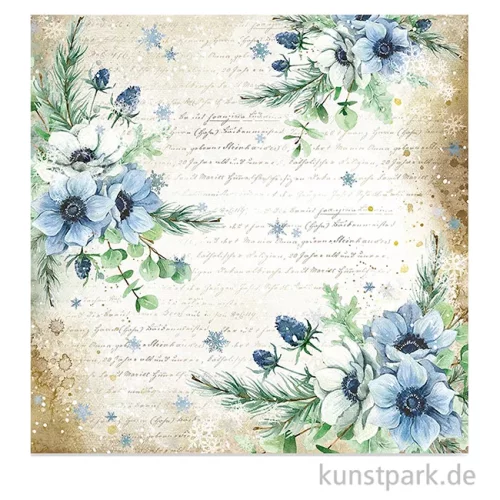 Artikelbild 2 des Artikels “Stamperia Scrappapier - Romantic Cozy Winter Flowers 30,5 x 30,5 cm “