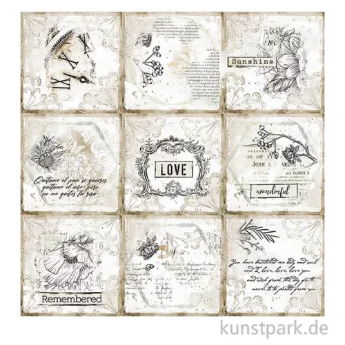 Artikelbild 2 des Artikels “Stamperia Scrappapier - Romantic Journal Cards, 30,5x30,5 cm “