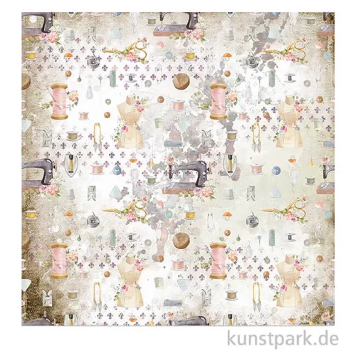 Artikelbild 2 des Artikels “Stamperia Scrappapier - Romantic Threads Texture, 30,5x30,5 cm “